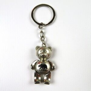 NEW- California metal bear with articulated limbs keyring keychain